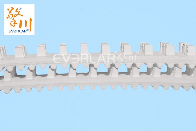 PU同步帶加白膠開槽